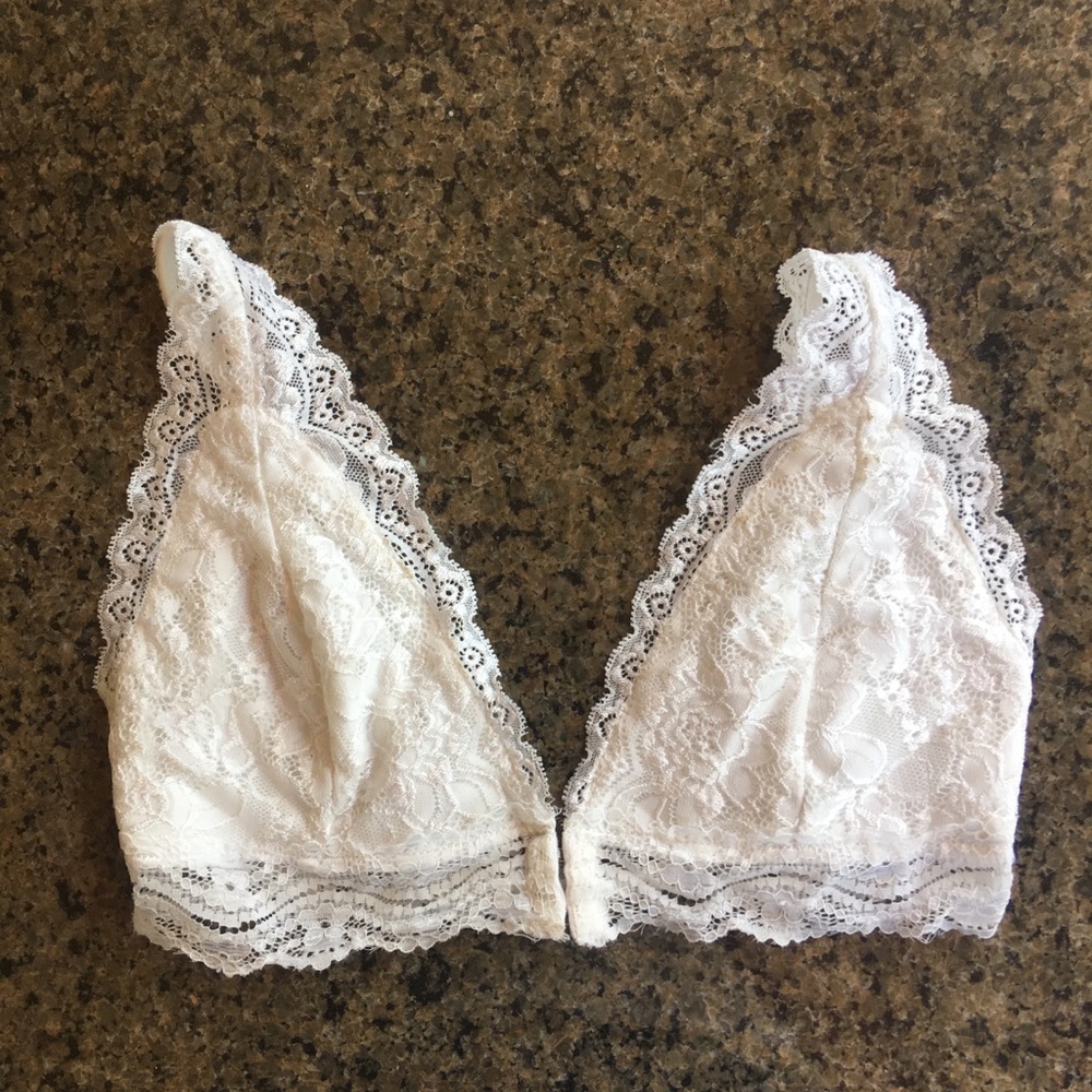 Always Indigo Nordstrom White Bralette
